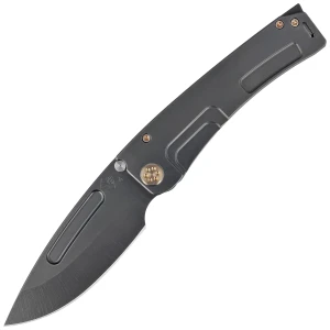 Nóż składany Medford Marauder-H Drop Point, DLC Handle, Bronze HW/Clip, PVD Breaker, DLC S45VN by Greg Medford (MK0454PD-30PV-T1C1-BP)