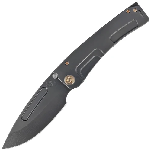 Nóż składany Medford Marauder-H Drop Point, DLC Handle, Bronze HW/Clip, PVD Breaker, DLC S45VN by Greg Medford (MK0454PD-30PV-T1C1-BP)-1 51829