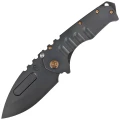 Nóż składany Medford Praetorian T Drop Point, DLC Handle, Bronze HW/Clip, PVD Breaker, DLC S45VN by Greg Medford (MK0124PD-30PV-T1C1-BP)-1 51832