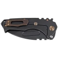Nóż składany Medford Praetorian T Drop Point, DLC Handle, Bronze HW/Clip, PVD Breaker, DLC S45VN by Greg Medford (MK0124PD-30PV-T1C1-BP)-2 51832