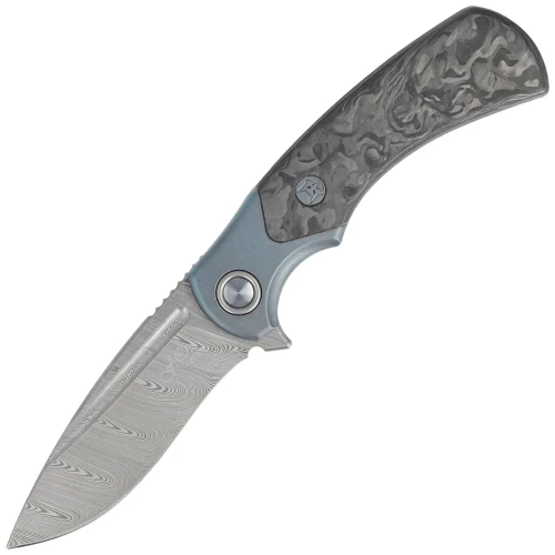 Nóż składany Fox 40th Anniversary Knife Marble Carbon Fiber, Damasteel DS93X Gysinge (FX-F2017 D)-1 51842