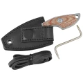 Nóż na szyję MKM Mikro 1 Natural Canvas Micarta, Stonewashed M390 by Jesper Voxnæs (MKMR01-NC)-3 51846