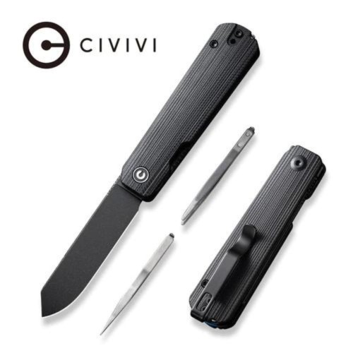 Nóż składany Civivi Sendy Black G10, Black Stonewashed Nitro-V by Ben Petersen (C21004B-2)-1 51858