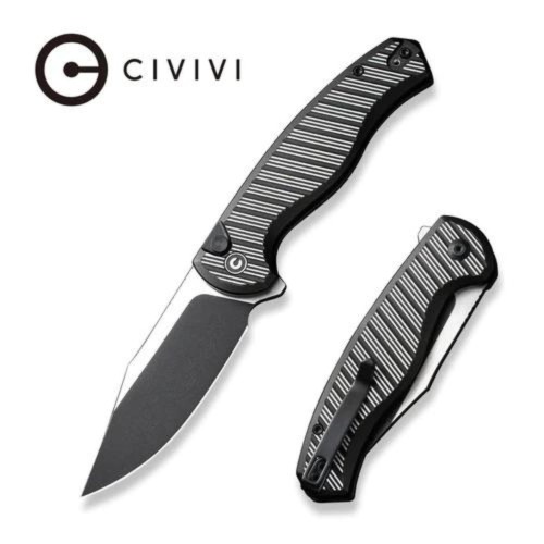 Nóż składany Civivi Stormhowl Black Aluminum, Black Stonewashed/Satin Nitro-V (C23040B-1)-1 51861