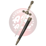 Nóż Third Medieval Dagger White Plastic Satin Stainless Steel (AM-13747-4)