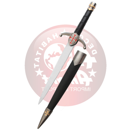 Nóż Third Templar Dagger, Black Plastic, Satin Stainless Steel (AM-16759-1)-1 51915
