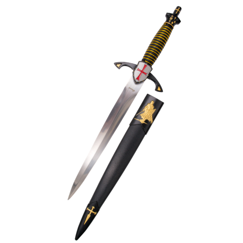 Nóż Third Templar Dagger Black/Gold Plastic, Satin Stainless Steel (AM-S0301)-1 51918