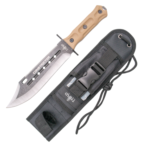 Nóż Third Constrictor Tan Rubberized ABS, Satin/Stonewashed 420 (H0302)-1 51921