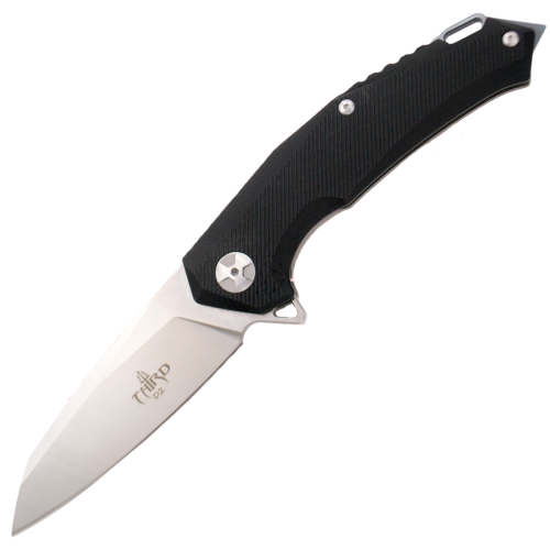 Nóż składany Third LE No 022/500 Black G10/Titanium, D2 Satin (K4105)-1 51929