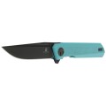 Nóż Bestechman Mini Dundee Tiffany Blue G10, Grey DLC D2 by Ostap Hel (BMK03E)-2 51933
