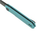 Nóż Bestechman Mini Dundee Tiffany Blue G10, Grey DLC D2 by Ostap Hel (BMK03E)-4 51933