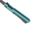 Nóż Bestechman Mini Dundee Tiffany Blue G10, Grey DLC D2 by Ostap Hel (BMK03E)-5 51933