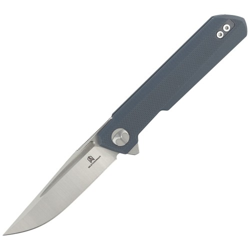 Nóż Bestechman Mini Dundee Grey G10, Stonewashed / Satin D2 by Ostap Hel (BMK03D)-1 51934