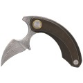 Nóż składany Bestech Strelit Bronze Stonewashed Titanium, Damascus by Ostap Hel (BT2103J)-1 51937