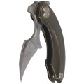Nóż składany Bestech Strelit Bronze Stonewashed Titanium, Damascus by Ostap Hel (BT2103J)-6 51937