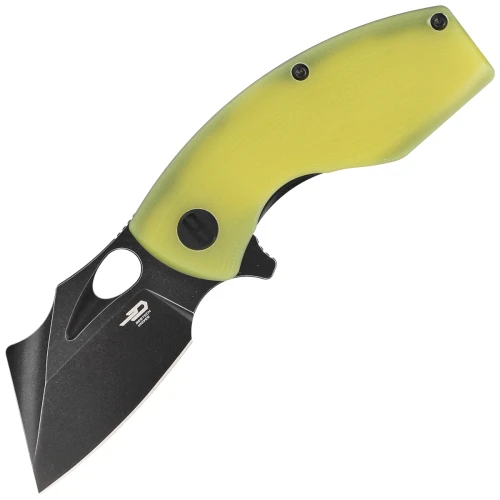Nóż składany Bestech Lizard Lime Green G10, Black Stonewashed D2 (BG39F)-1 51941