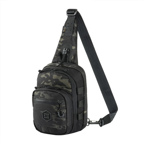 Torebka M-Tac Cross Bag Slim Elite Hex, kamuflaż czarny/czarny-1 51968