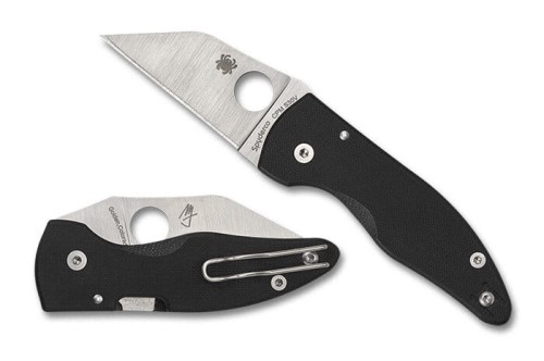 Nóż składany Spyderco MicroJimbo Black G10, Satin CPM S30V by Michael Janich (C264GP)-1 51985