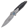 Nóż składany Microtech Socom Bravo Mini S/E Titanium/Carbon Fiber, Blue HW, Bead Blasted M390 by Tony Marfione (260M-7CFTI)-1 52028