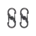 Zestaw dwóch karabinków Nite Ize S-Biner MicroLock czarne-1 52048