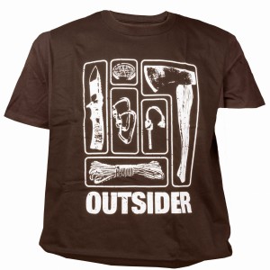 Koszulka męska TigerWood Outsider brązowa