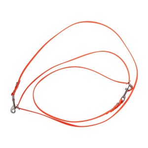 Smycz przepinana 4wild  BioThane 13 mm/260 cm pomarańczowa