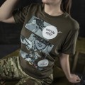 Koszulka M-Tac Comics Drone Girl ciemnooliwkowa-5 52338