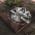 Koszulka męska TigerWood Two Axes brązowa-3 52428