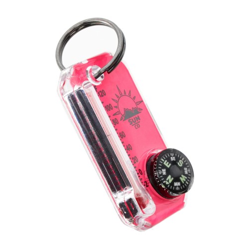 Brelok z termometrem i kompasem Sun Co. Therm-O-Compass Neon różówy-1 52436