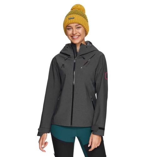 Kurtka damska Alpinus 3 warstwowa Gingera czarna-1 52572