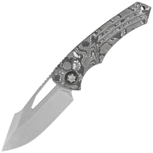 Nóż składany Heretic Pariah Manual White Camo Carbon Fiber Stonewashed MagnaCut by Tony Marfione Jr.