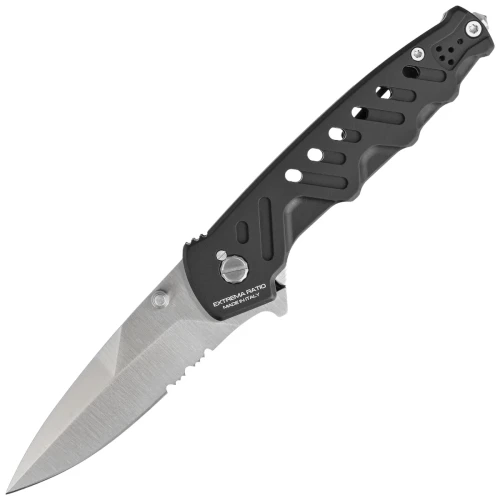 Nóż składany Extrema Ratio Caimano Nero N.A. Black Aluminium, Satin N690 (04.1000.0166/SAT/BLK)-1 52659