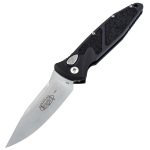 Nóż automatyczny Microtech Socom Elite Auto S/E Tactical Black Aluminum, Stonewashed M390 by Tony Marfione (160A-10)