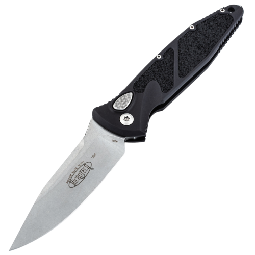 Nóż automatyczny Microtech Socom Elite Auto S/E Tactical Black Aluminum, Stonewashed M390 by Tony Marfione (160A-10)-1 52664