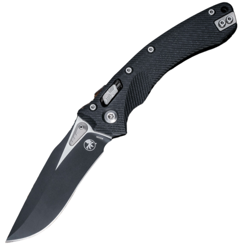 Nóż składany Microtech Amphibian Ram-Lok S/E Fluted Black G10, Black M390MK by Tony Marfione (137RL-1FLGTBK)-1 52665