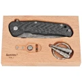 Nóż składany LionSteel T.R.E. Titanium/Carbon Fiber, Thor Damasteel Damascus by Molletta (TRE DT FC)-4 52671