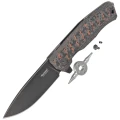 Nóż składany LionSteel Myto Snake Skin Fat Carbon, Old Black MagnaCut by Molletta (MT01 MC SS)-6 52672