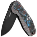 Nóż składany LionSteel Nano  Nebula Fat Carbon, Old Black MagnaCut (NA01 NB)-3 52673