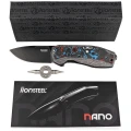 Nóż składany LionSteel Nano  Nebula Fat Carbon, Old Black MagnaCut (NA01 NB)-4 52673
