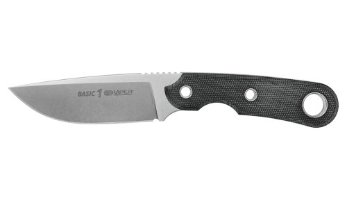 Nóż Viper Basic1 Black Canvas Micarta, Satin D2 by Tommaso Rumici (VT4028CB)-1 52683