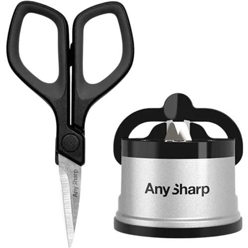 Zestaw AnySharp ostrzałka Classic Silver i mini nożyczki (ASMULTISILSIZZ)-1 52685