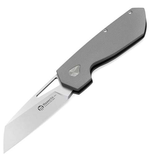 Nóż składany Maserin W2 Grey G10, Satin M390 by Attilio Morotti (371/G10G)-1 52764
