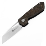 Nóż składany Maserin W2 Black/Gold FatCarbon Satin M390 by Attilio Morotti (371/G)