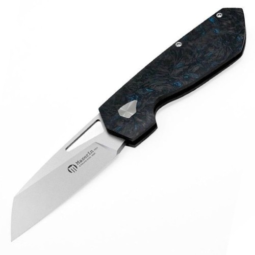 Nóż składany Maserin W2 Black/Blue FatCarbon, Satin M390 by Attilio Morotti (371/B)-1 52766