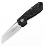 Nóż składany Maserin W2 Black/Silver FatCarbon Satin M390 by Attilio Morotti (371/N)