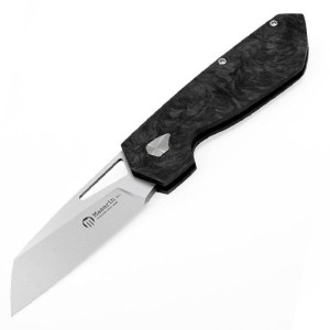 Nóż składany Maserin W2 Black/Silver FatCarbon Satin M390 by Attilio Morotti (371/N)