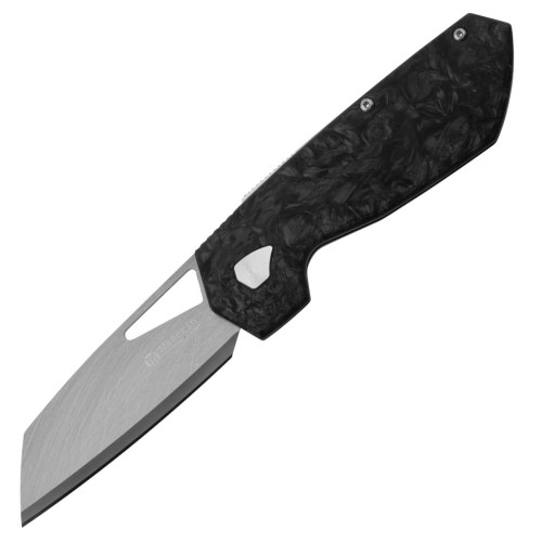 Nóż składany Maserin W1 Black/Silver FatCarbon, Matted Tungsten by Attilio Morotti (373/WTN)-1 52769