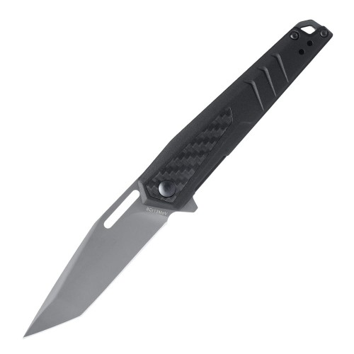 Real Avid - Nóż składany EDC RAV-6 - Aluminium - Włókno węglowe - Tanto - Czarny - AVRAV6-1 52829