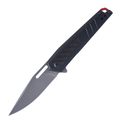 Real Avid - Nóż składany EDC RAV-5 - Aluminium - Włókno węglowe - Czarny - AVRAV5-1 52830
