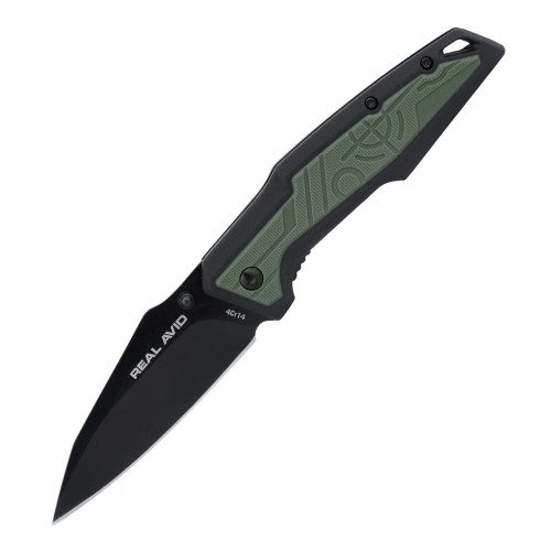 Real Avid - Nóż składany EDC RAV-1 - Ciemnozielony - AVRAV1-1 52834